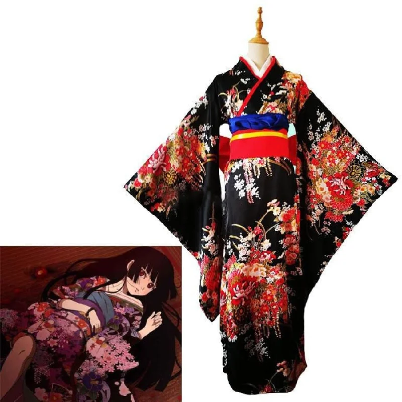 Quick Deals Jigoku Shoujo Enma Ai Kimono Yukata Cosplay Costume