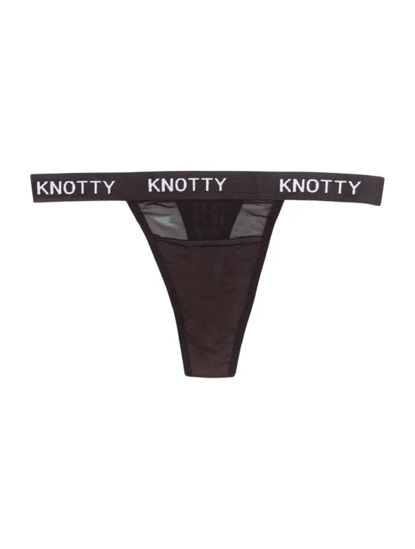 New Arrival AiraModal™ Knotty Me Black Thong