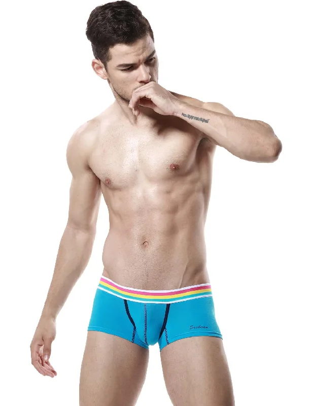 Weekend Discounts You Deserve Low Rise Sexy Boxer Brief Rainbow 60206