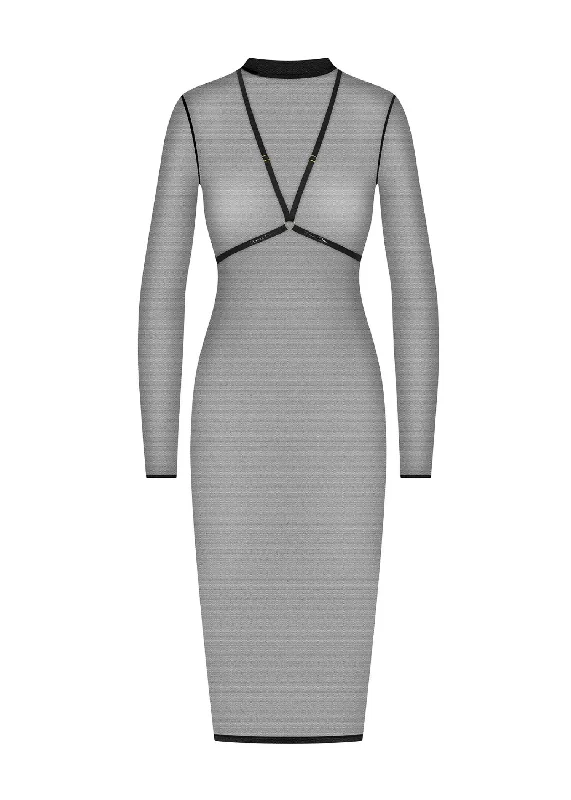 Lowest Price Corps a Corps Midi Dress with Harness (Black)