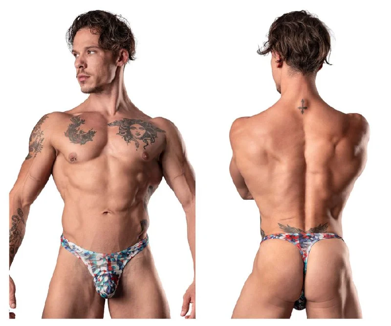 New Deals Male Power 431-293 Your Lace Or Mine Bong Thong Color Red-White-Blue