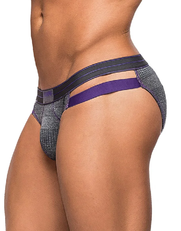 Weekend Savings Spectacle Male Power Heather Haze Cutout Bikini Grey 487-244