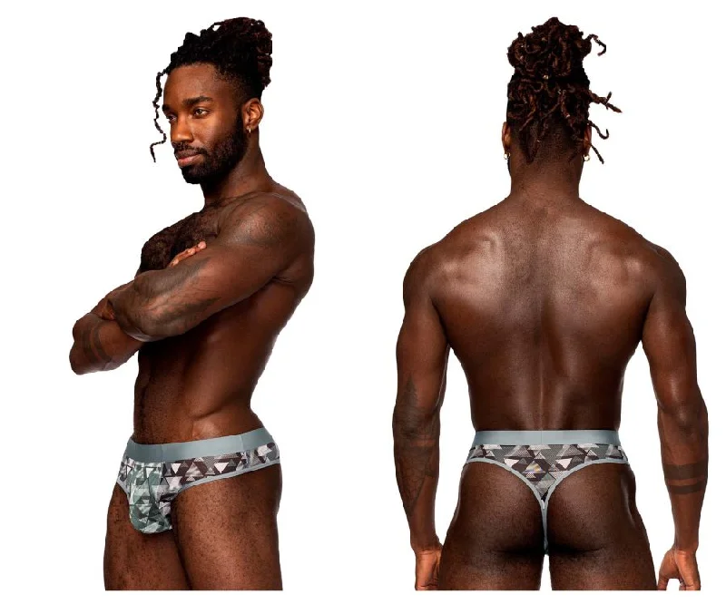 Half Price Male Power SMS-012 Sheer Prints Thong Color Optical