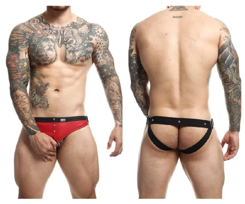 Exclusive Deal MaleBasics DMBL01 DNGEON Cockring Jockstrap Color Red