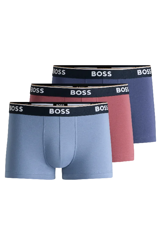 Price Meltdown BOSS Men's Power 3 Pack Trunk - Blue Mix