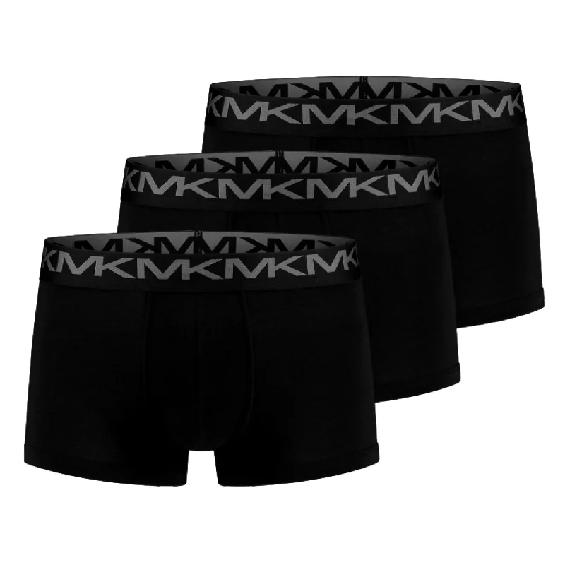 Michael Kors Stretch Factor Cotton Trunk 3 Pack - Black