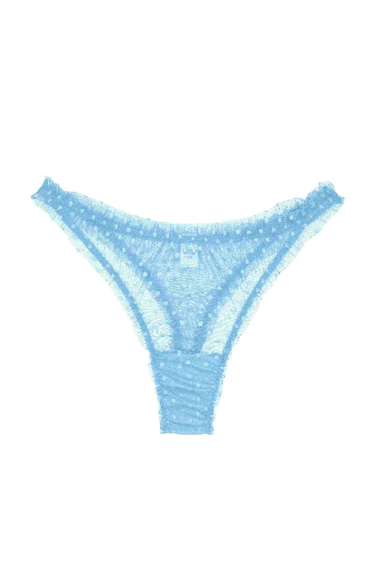 Stock Up and Save Mimi Blue dots high waisted thongs