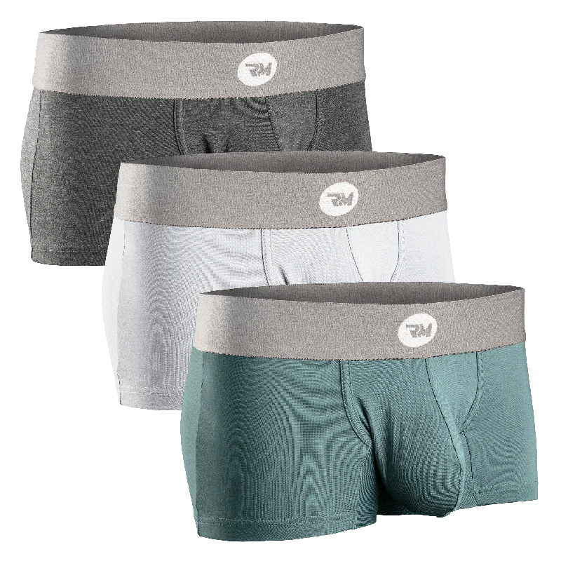 Weekend Specials to Celebrate Modal 3in Boxer Briefs No Fly 3pk Heather Gray/Slate Gray/White