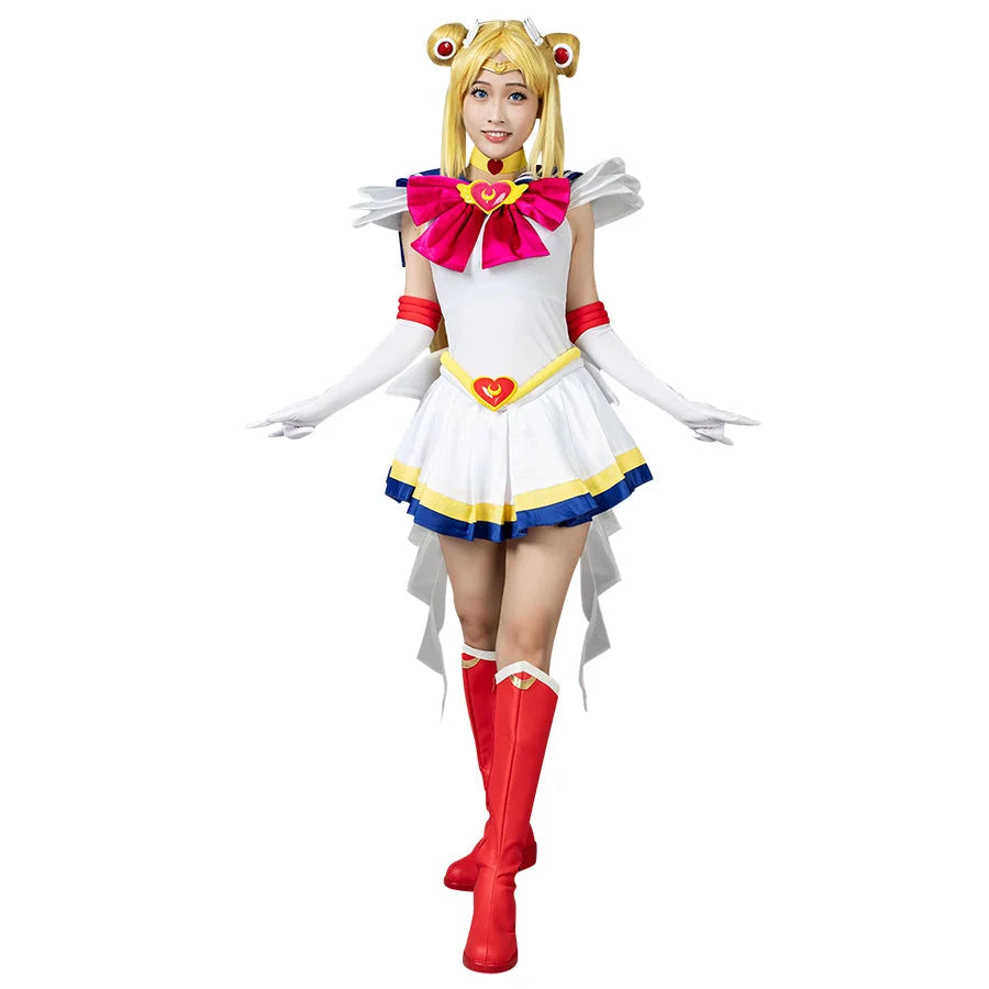 Don't Delay Sailor Super S Film Tsukino Usagi Serena Cosplay Costumes mp001570