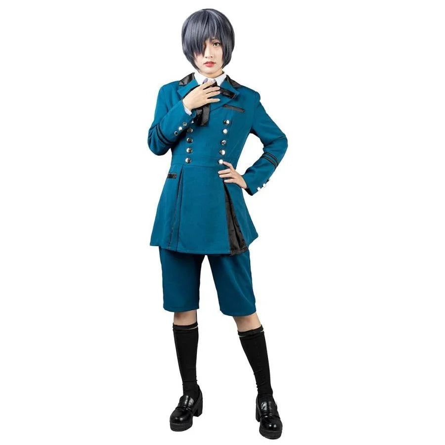 Weekend Steals Await 【READY TO SHIP】Black Butler Ⅱ Ciel Phantomhive Cosplay Costumes Blue Outfit mp003218 Weekend Steals Await 【READY TO SHIP】Black Butler Ⅱ Ciel Phantomhive Cosplay Costumes Blue Outfit mp003218