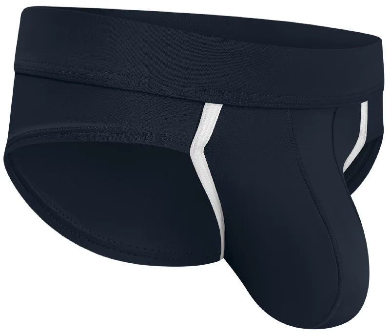 Nylon 0in Sport Briefs No Fly 1pk Black