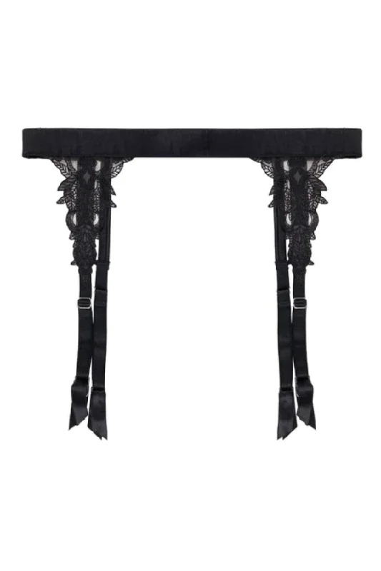 Now or Never Onyx Suspender Belt