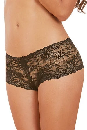 New Deals Open Crotch Shorts W/ Lace-Up Back
