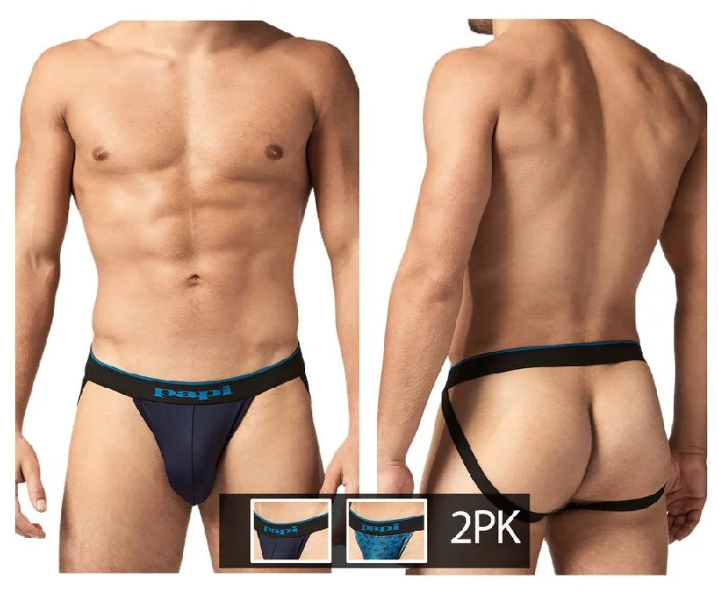 While Supplies Last Papi UMPA049 2PK Microflex Jockstrap Color Teal-Graphic
