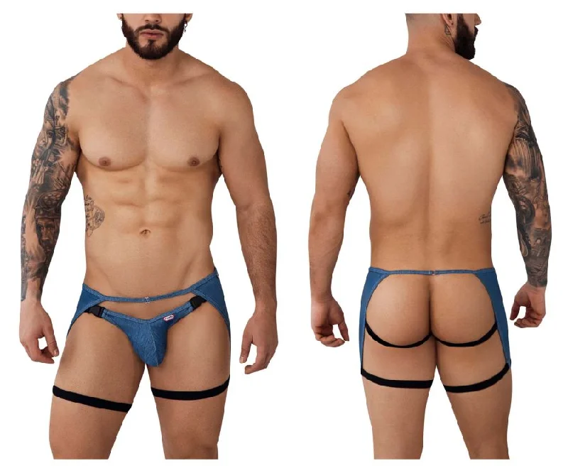 Pikante PIK 0985 Hare Garter Jockstrap Color Blue