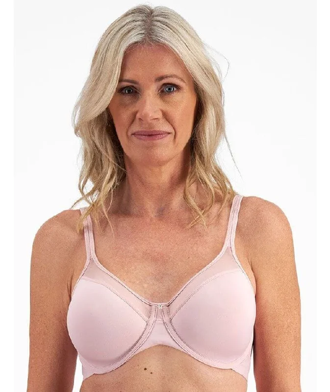 Price Smash Playtex Ultralight Illusion Neckline Underwire Bra - Barely Pink