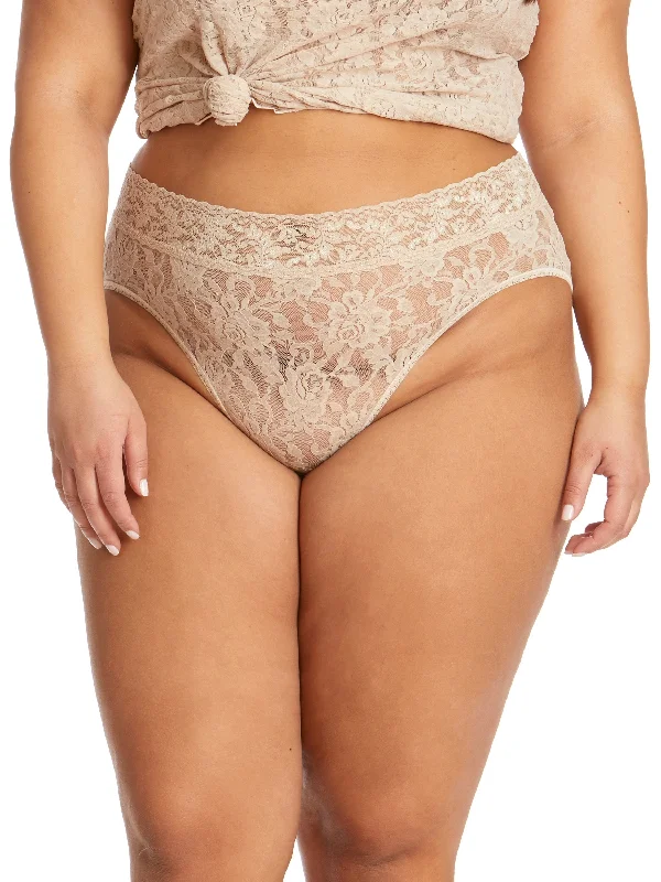 Top Pick Plus Size Signature Lace French Brief Chai