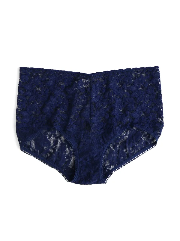 Price Drop Retro Lace V-Kini Navy