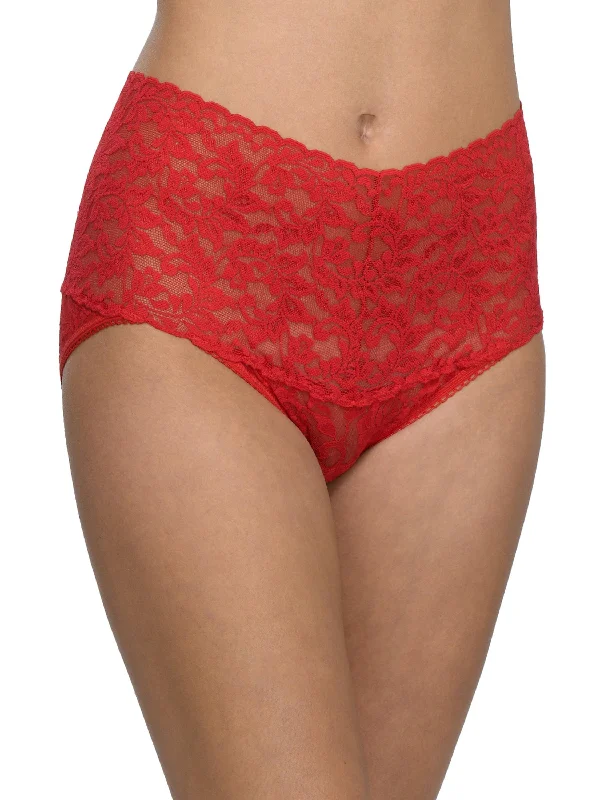 Great Bargains Retro Lace V-Kini Red