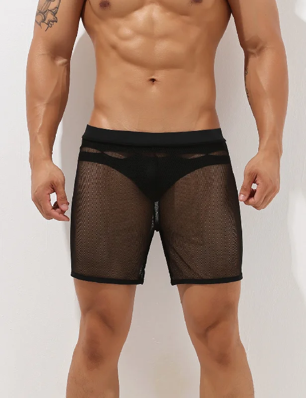 Lowest Price Sexy Mesh Shorts 00605