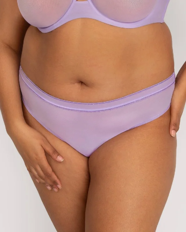 Quick Sale Sheer Mesh High Cut Thong 1312