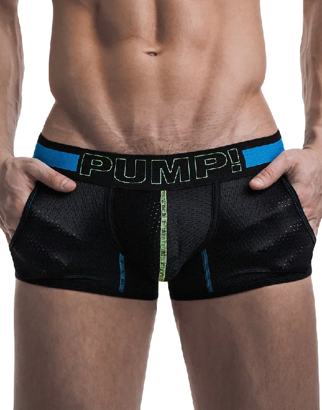 Weekend Bargains to Celebrate PUMP! Men's Sonic Jogger Low Rise Mesh Trunk W/ Pockets Black 11048 Weekend Bargains to Celebrate PUMP! Men's Sonic Jogger Low Rise Mesh Trunk W/ Pockets Black 11048