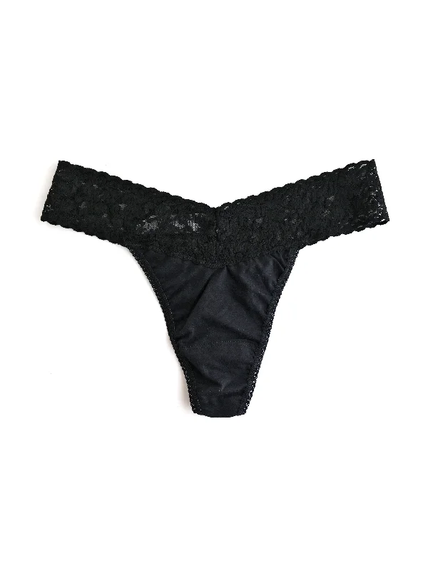 Weekend Savings Extravaganza Supima® Cotton Original Rise Thong Black