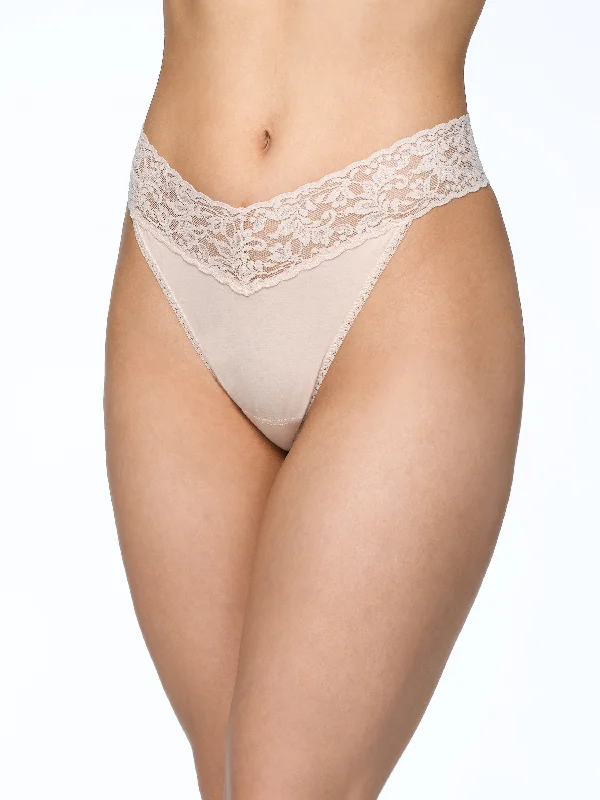 Weekend Discounts to Indulge In Supima® Cotton Original Rise Thong Chai