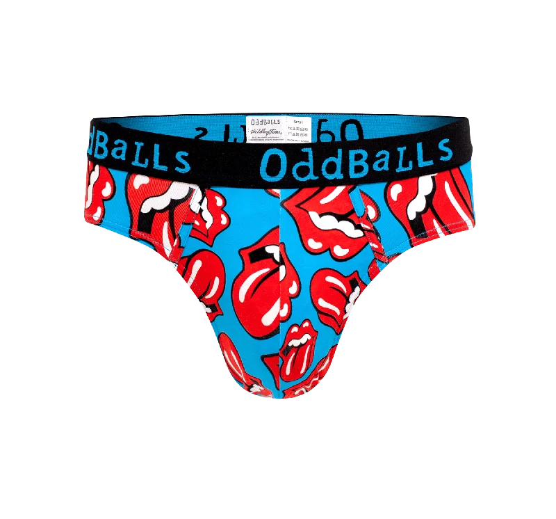 Weekend Offers That Excite The Rolling Stones - Red - Mens Briefs