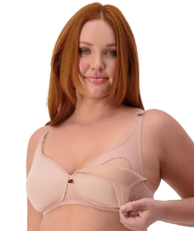 Deal Zone Triumph Gorgeous Maternity Padded Wire-free Bra - Blusher Beige