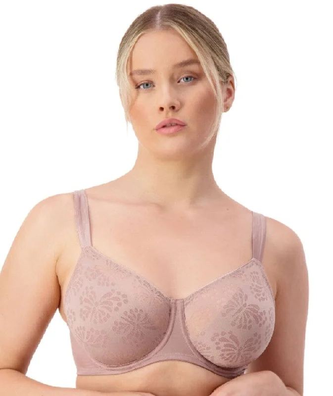 Triumph Lacy Minimizer Bra - Chocolate Mousse