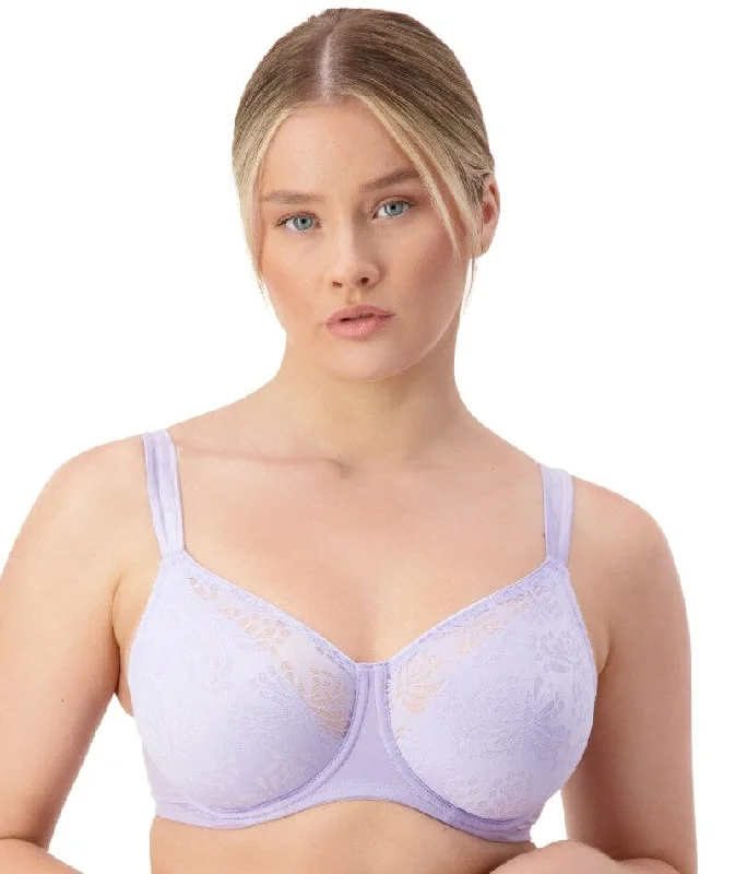 Price Buster Triumph Lacy Minimizer Bra - Sweet Lavender
