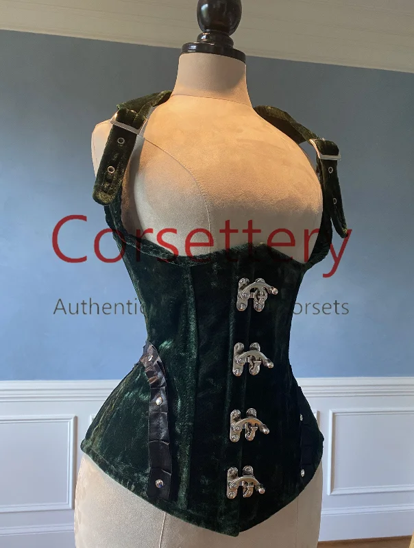 Value Deals Vest corset in steampunk style from velvet with high back. Gothic Victorian, steampunk affordable corset Value Deals Vest corset in steampunk style from velvet with high back. Gothic Victorian, steampunk affordable corset