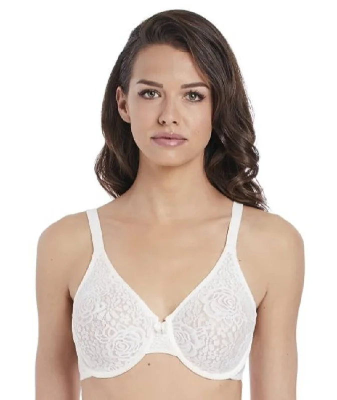 Year-End Sale Wacoal Halo Lace Moulded Underwire Bra - Ivory