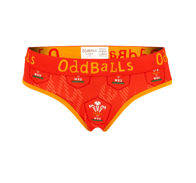 Special Savings Welsh Rugby Union Flames - Ladies Briefs