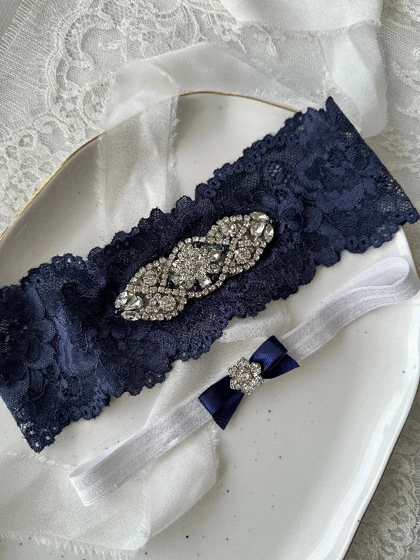 ROY | NAVY FLORAL GARTER