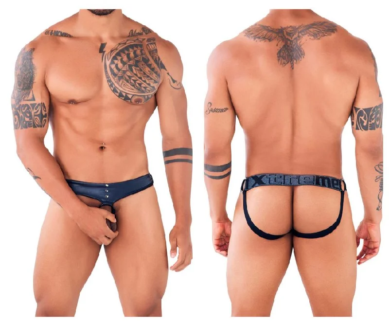 Daily Specials Xtremen 91107 Protuder Jockstrap Color Navy