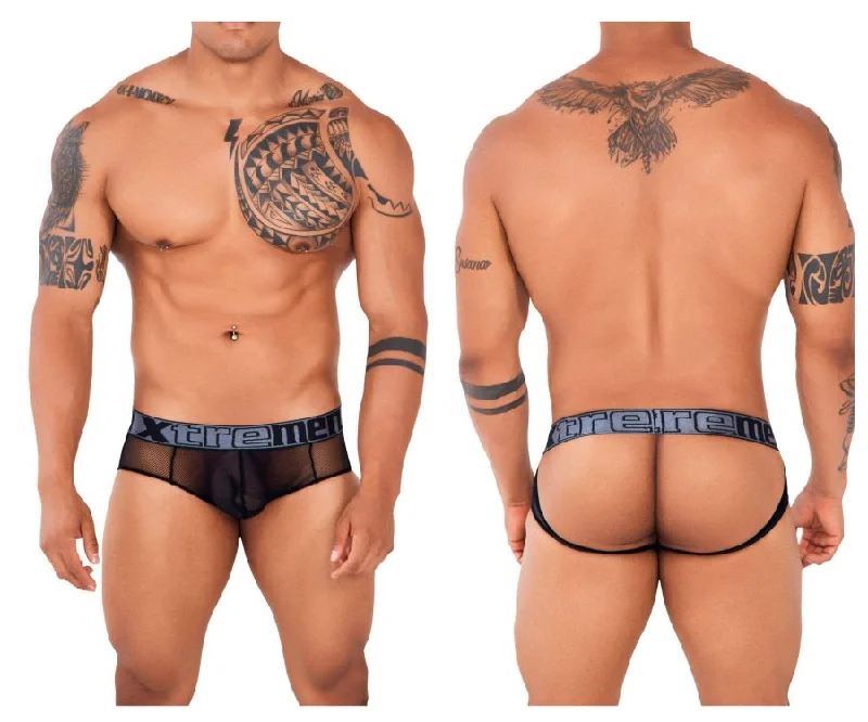 Xtremen 91124 Lace Jockstrap Color Black