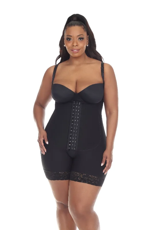 Hourglass BBL Girdle with Mid Legs and Hooks