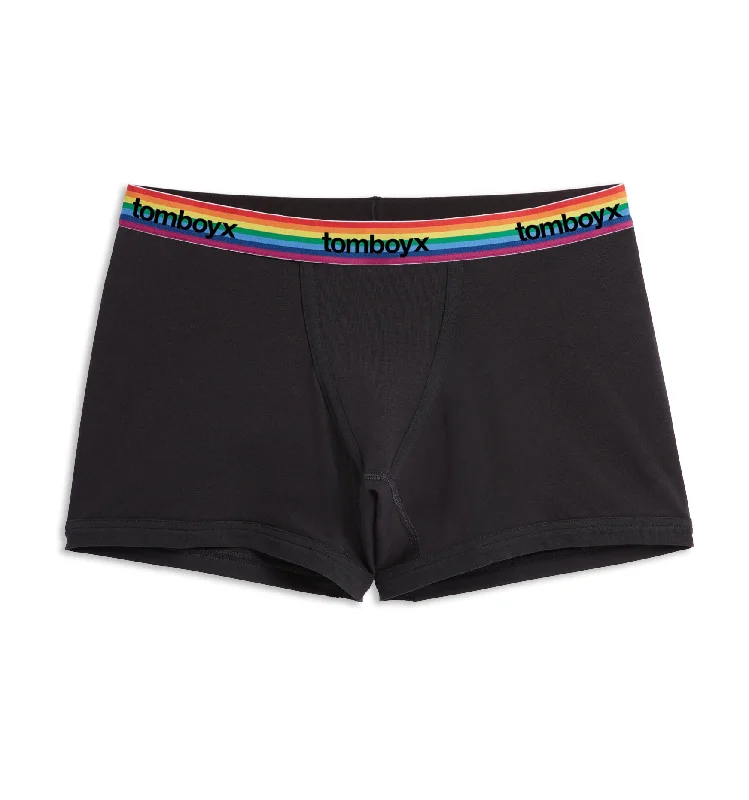 Clearance Sale 4.5" Trunks - Black Rainbow Logo