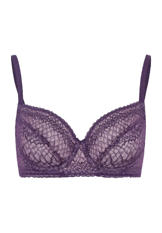 Discount Deals Thalie Underwire Bra | Animal Lace Boysenberry 72941-2376