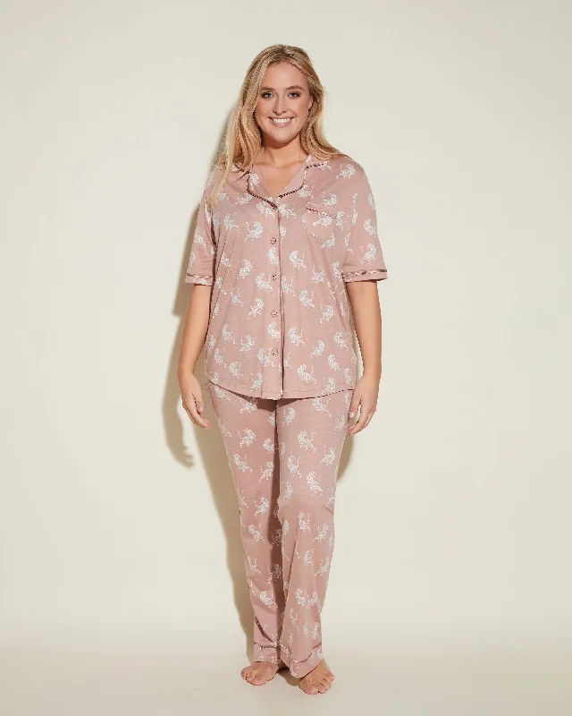 Can't Beat Short Sleeve Top & Pant Pajama Set