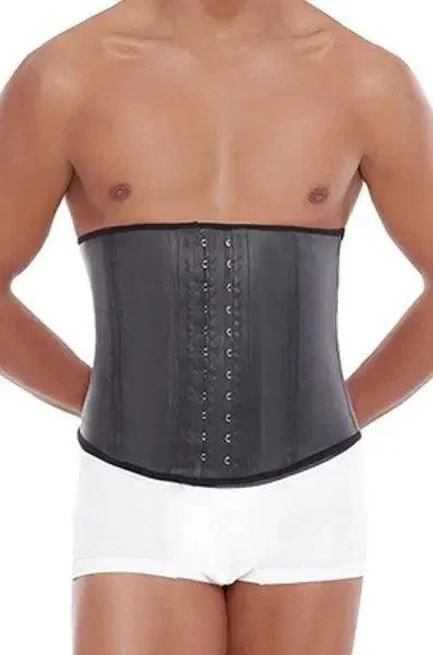 While Supplies Last Black Men Latex Weight Lifting Waist Trainer #2032