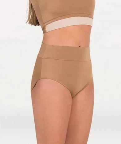 BODY WRAPPERS NL294 HIGH WAIST SHINY NYLON/SPANDEX BRIEF