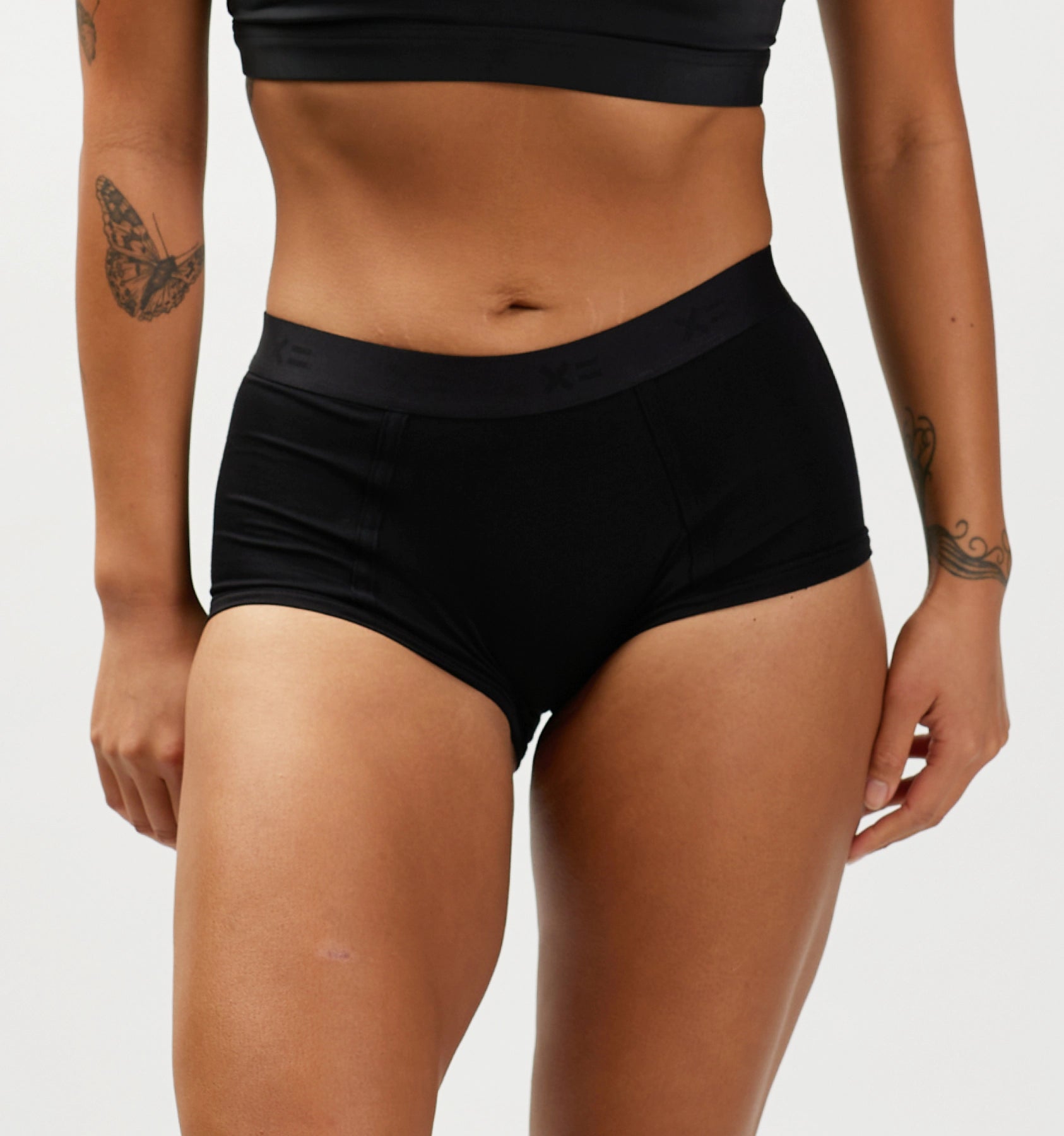 Act Fast Boy Shorts - X= Black