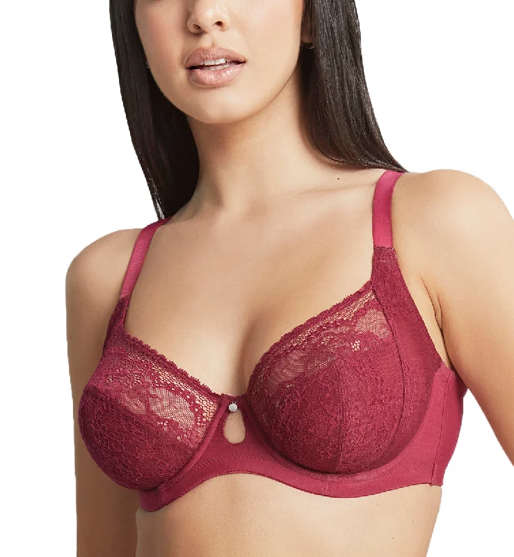Friends and Family Sale Cleo by Panache Alexis Low Front Balconnet Underwire Bra (10471) - Berry