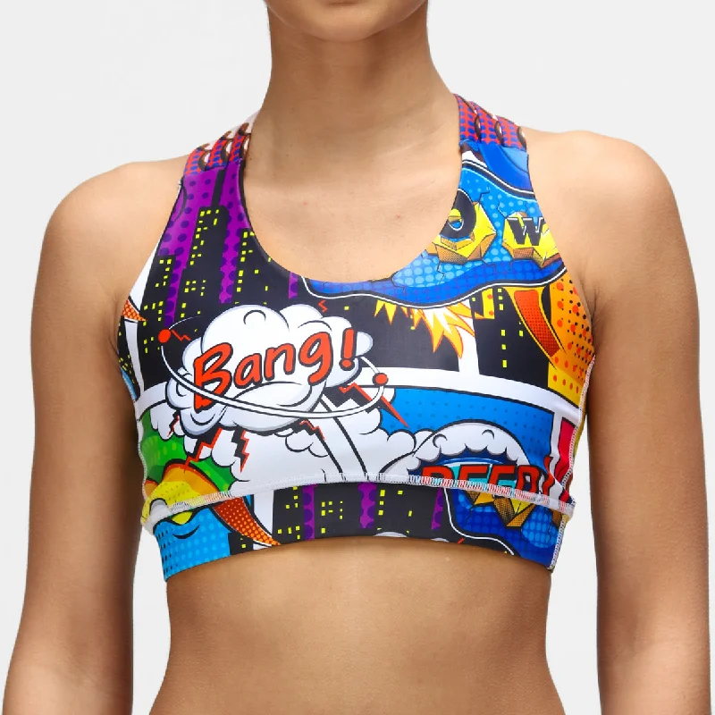 Weekend Discounts to Delight Comic Book Cross Back Bra