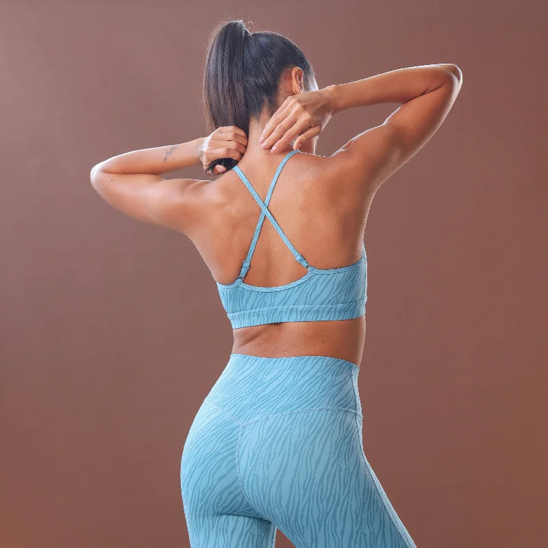 Weekend Bargains to Grab Core Strappy Bra - Delph Blue