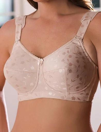 Elila Jacquard Soft Cup Bra, NUDE