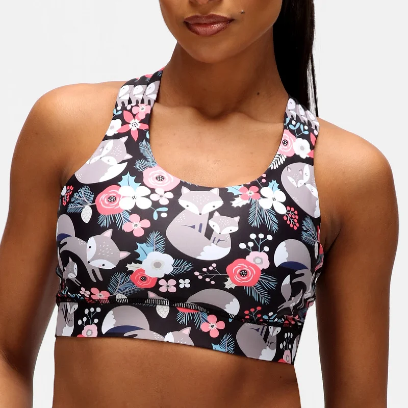 Foxy Floral Cross Back Bra